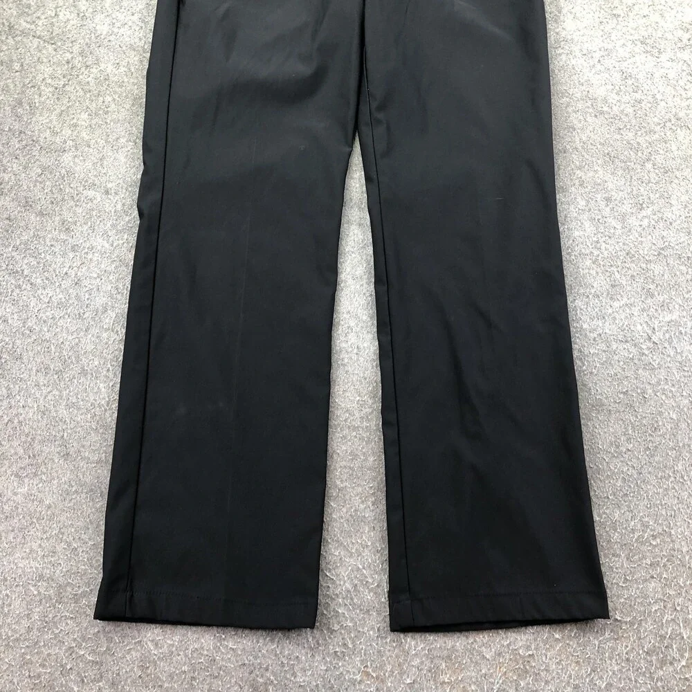 Nike Golf Pants Womens 6 Petite Black Straight Leg Dri-FIT Golf Khakis Sport